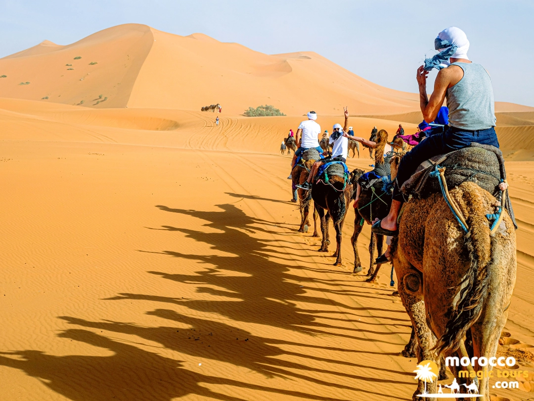 fes marrakech desert tour camel caravan trekking