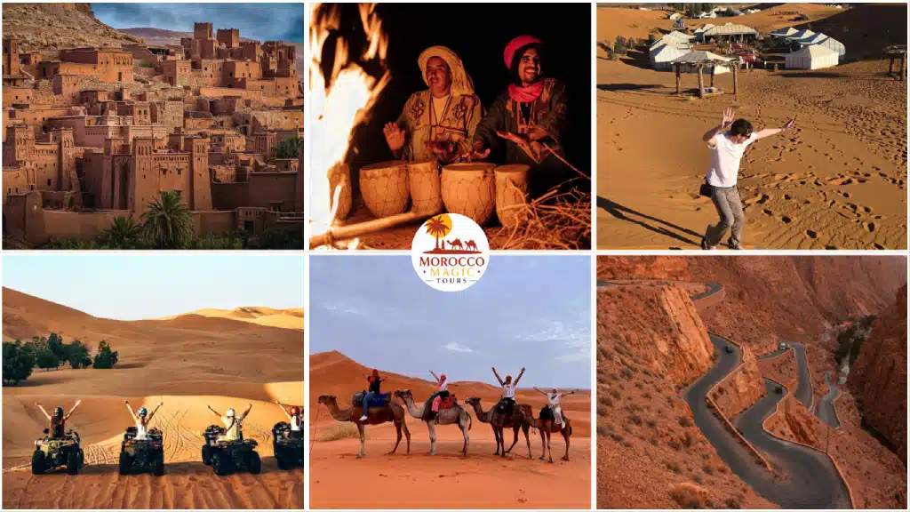 3-Day Sahara Desert Tour from Marrakech – Aït Benhaddou kasbah, camel trek, and Erg Chebbi dunes