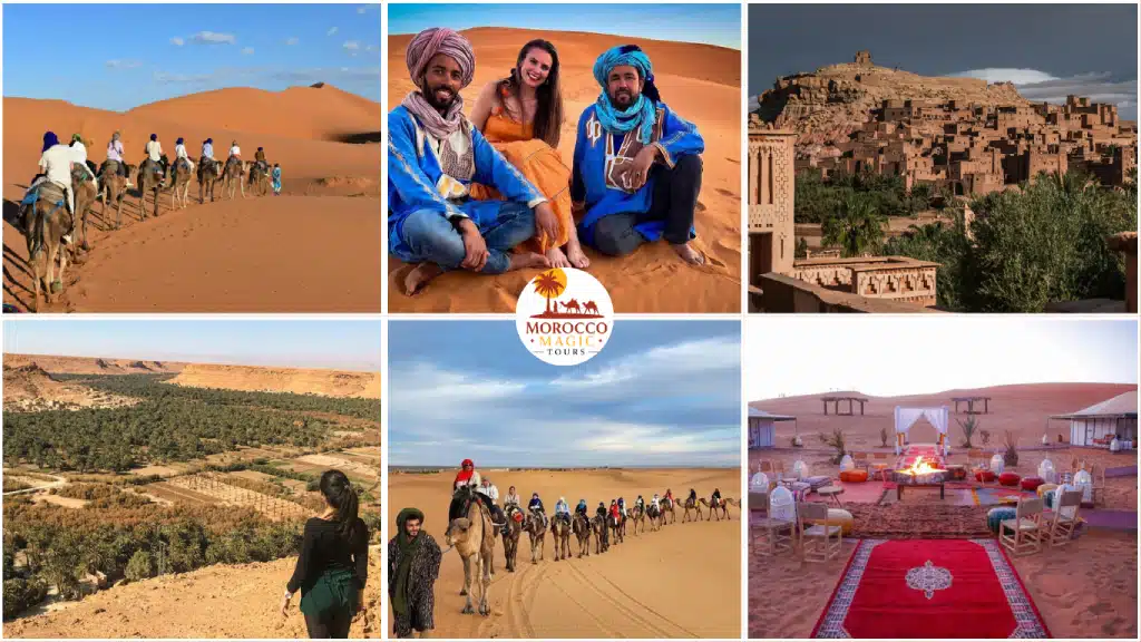 3 days tour from Fes to Marrakech – camel trek, Ait Benhaddou kasbah, and desert camp