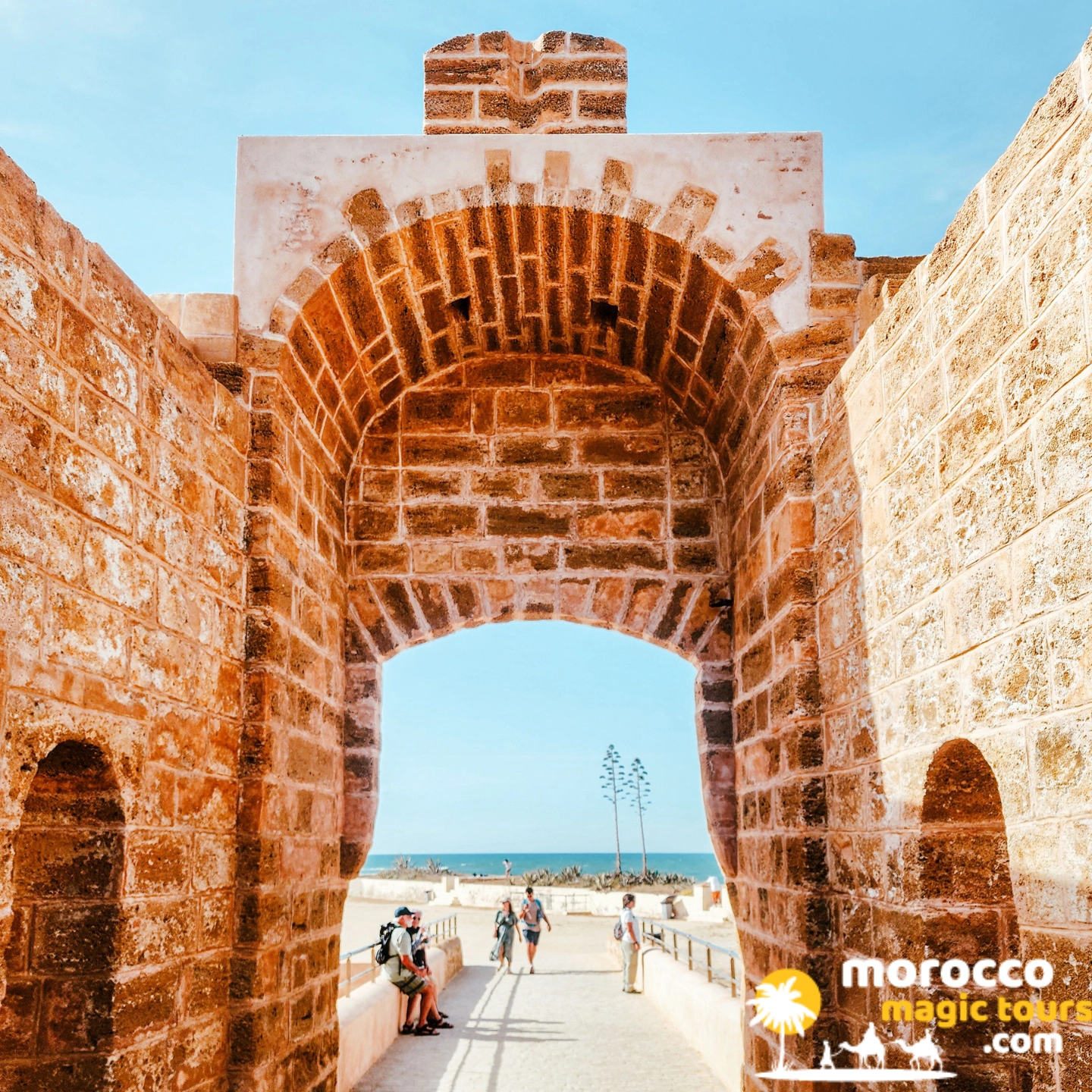 Skala du Port archway on an Essaouira day trip from Marrakech