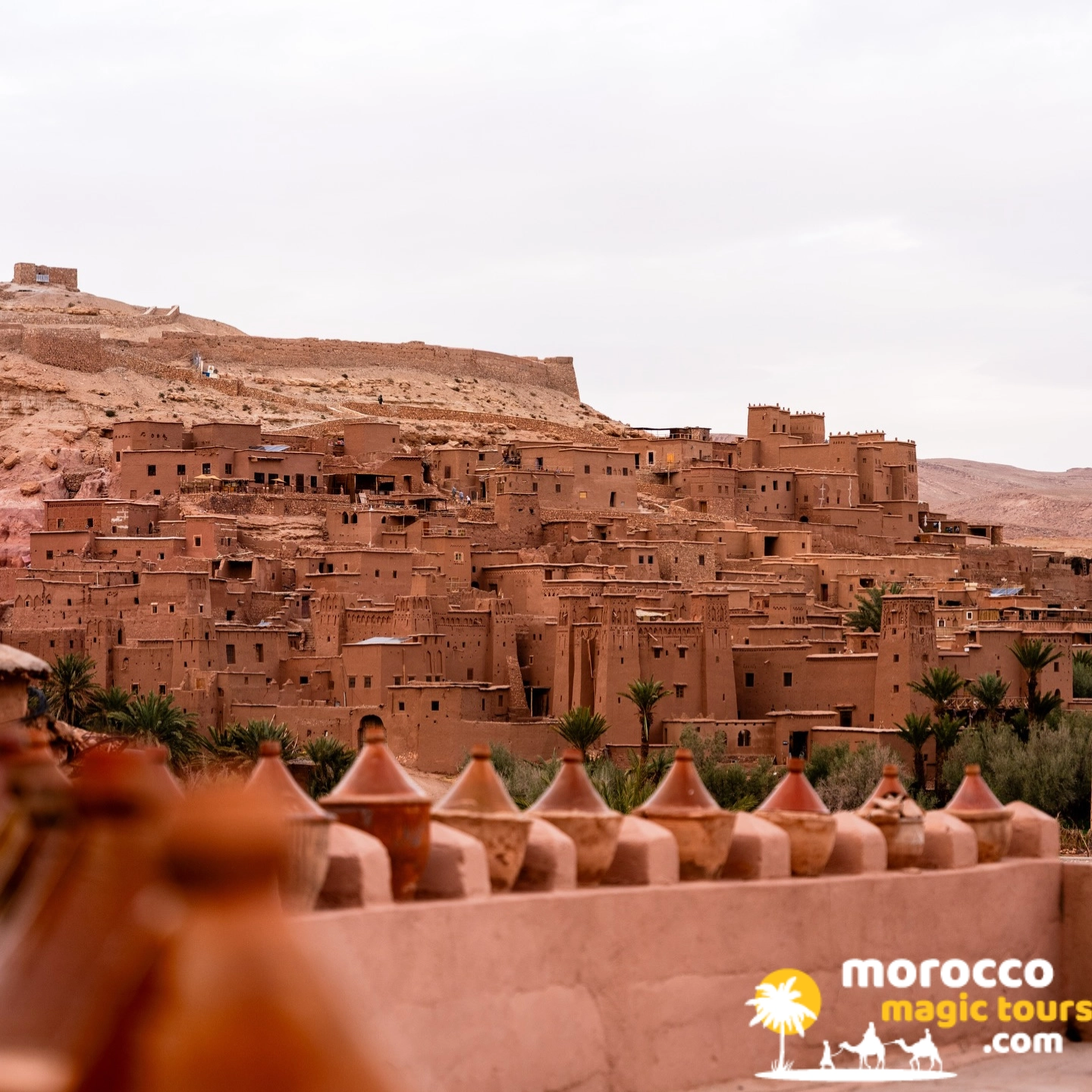 Ait Ben Haddou UNESCO kasbah, a stop on the marrakech desert tour 12 days itinerary