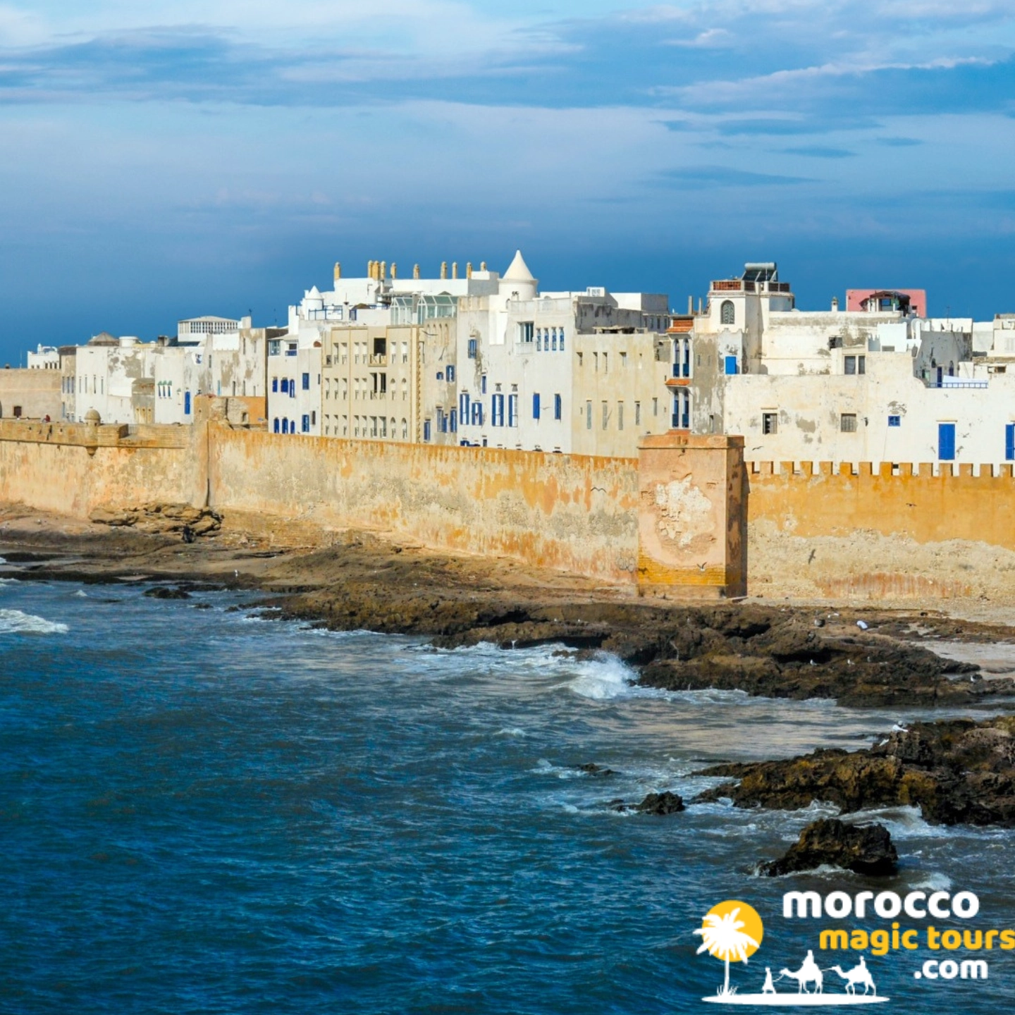 Essaouira medina skyline seen on a Marrakech to Essaouira day trip